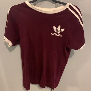 Burgundy Adidas Short XS